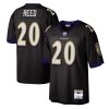 Men's Mitchell & Ness Ed Reed Black Baltimore Ravens Legacy Replica Jersey