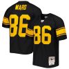 Men's Pittsburgh Steelers Hines Ward Mitchell & Ness Black Alternate 2008 Legacy Replica Jersey