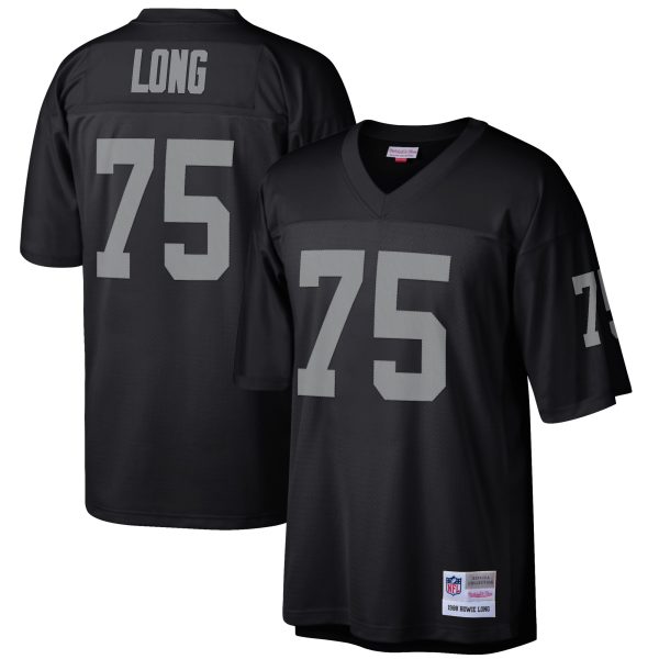 Men's Las Vegas Raiders Howie Long Mitchell & Ness Black Retired Player Legacy Replica Jersey