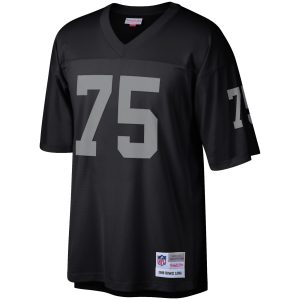 Men's Las Vegas Raiders Howie Long Mitchell & Ness Black Retired Player Legacy Replica Jersey