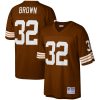 Men's Mitchell & Ness Jim Brown Brown Cleveland Browns Legacy Replica Jersey
