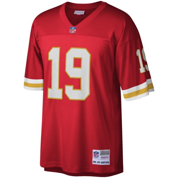 Men's Mitchell & Ness Joe Montana Red Kansas City Chiefs 1994 Legacy ...