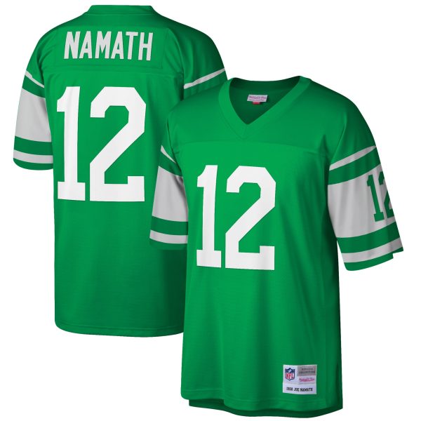 Men's New York Jets Joe Namath Mitchell & Ness Green Big & Tall 1968 Retired Player Replica Jersey