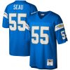 Men's Mitchell & Ness Junior Seau Powder Blue Los Angeles Chargers Legacy Replica Jersey