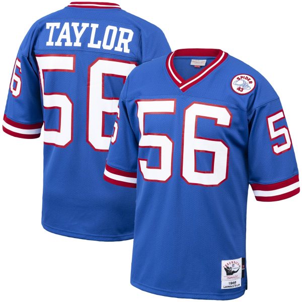 Men's New York Giants Lawrence Taylor Mitchell & Ness Royal 1986 Authentic Throwback Retired Player Jersey