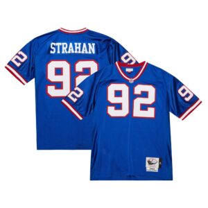 Michael Strahan New York Giants 1993 Mitchell & Ness Authentic Throwback Retired Player Jersey - Royal