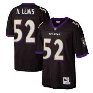 Ray Lewis Baltimore Ravens 2004 Mitchell & Ness Authentic Throwback Retired Player Jersey - Black
