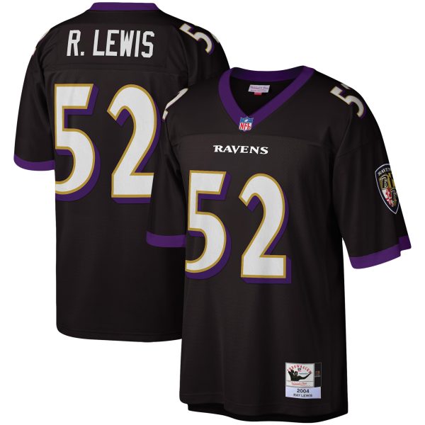Men's Baltimore Ravens Ray Lewis Mitchell & Ness Black Legacy Replica Jersey