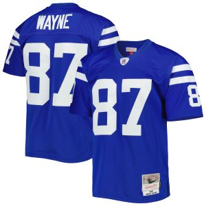 Men's Indianapolis Colts Reggie Wayne Mitchell & Ness Royal 2006 Legacy Replica Jersey
