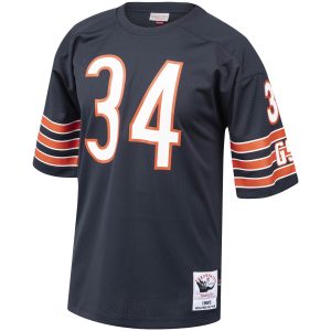Men's Chicago Bears Walter Payton Mitchell & Ness Navy 1985 Authentic Throwback Retired Player Jersey