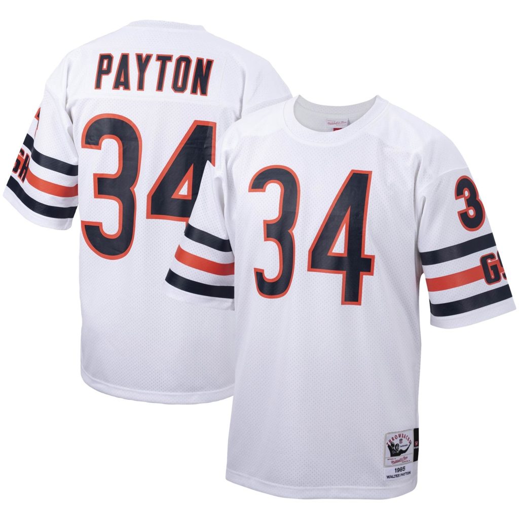 Walter Payton Chicago Bears Mitchell & Ness Big & Tall 1985 Retired Player Replica Jersey - White