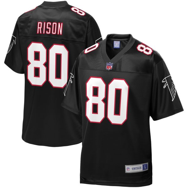 Men's Atlanta Falcons Andre Rison NFL Pro Line Black Retired Player Jersey