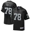 Men's Las Vegas Raiders Art Shell NFL Pro Line Black Replica Retired Player Jersey