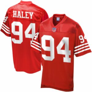 Men's San Francisco 49ers Charles Haley NFL Pro Line Scarlet Retired Player Jersey