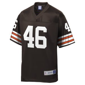 Men's Cleveland Browns Don Fleming NFL Pro Line Brown Retired Player Jersey