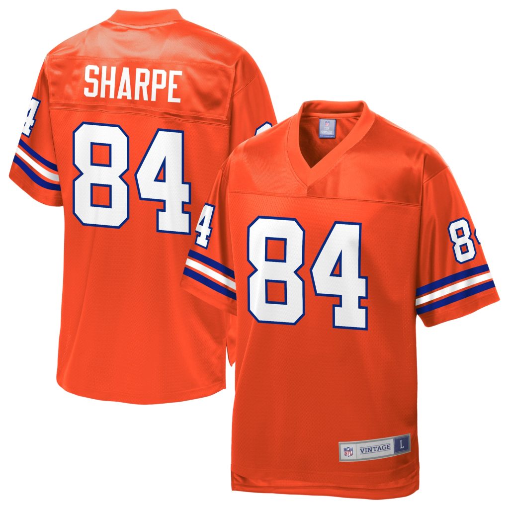 Shannon Sharpe Denver Broncos NFL Pro Line Retired Player Replica Jersey - Orange