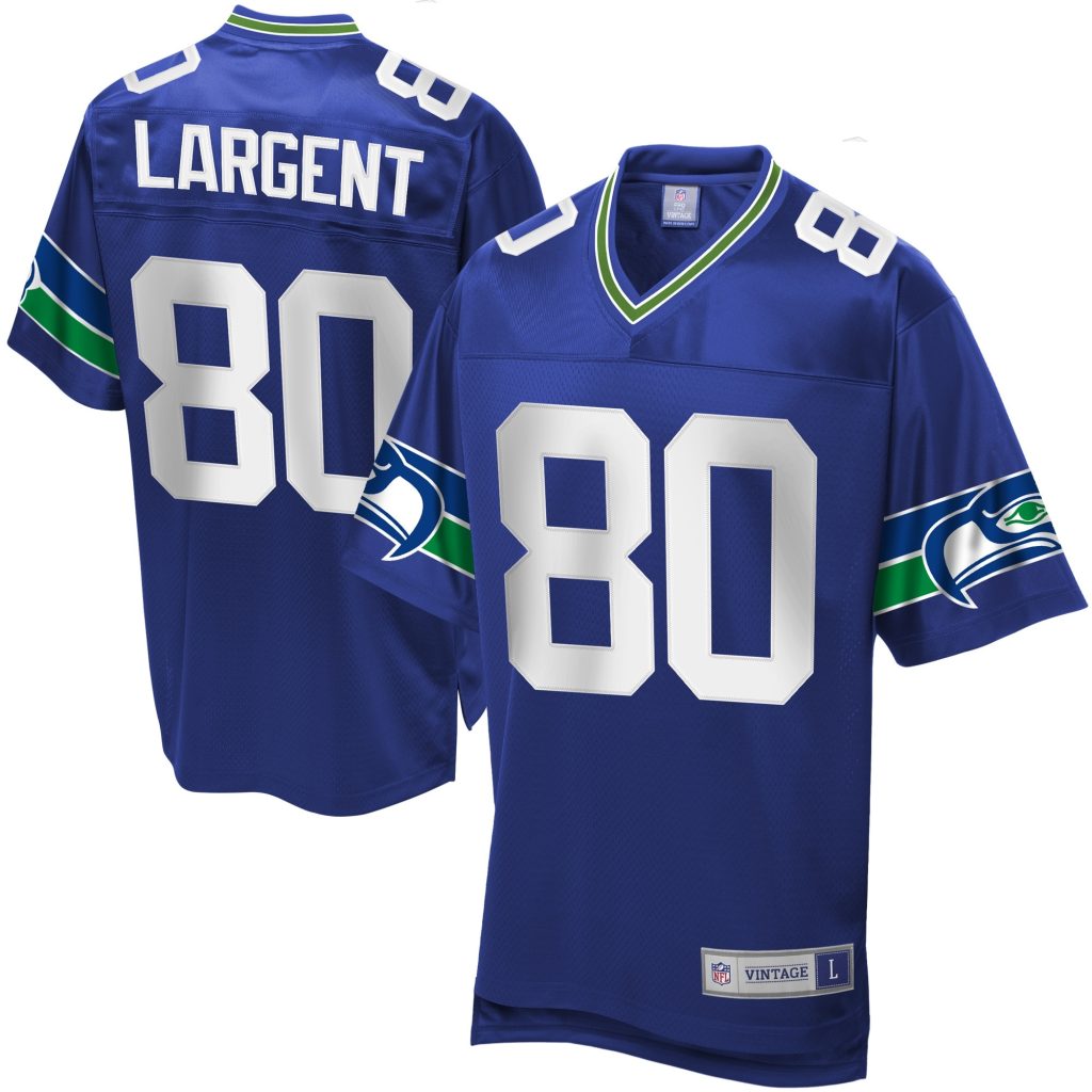 Steve Largent Seattle Seahawks NFL Pro Line Retired Player Replica Jersey - College Navy