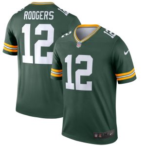 Men's Nike Aaron Rodgers Green Green Bay Packers Legend Jersey