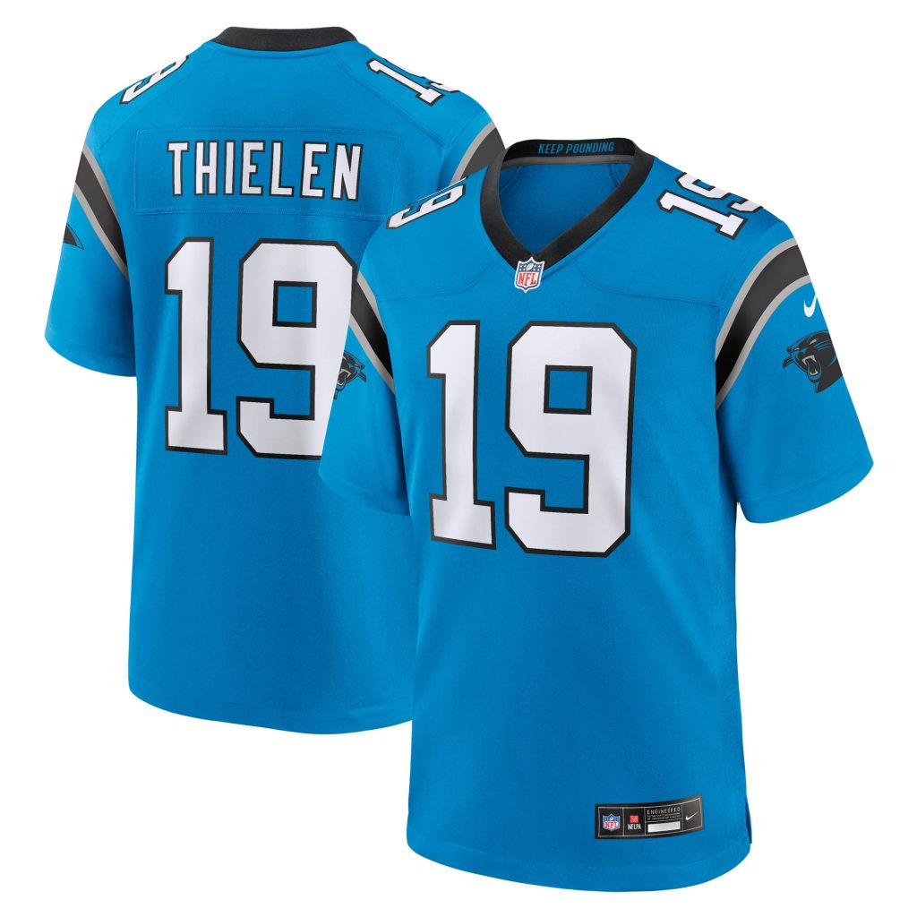 Men's Carolina Panthers Adam Thielen Nike Blue Alternate Game Jersey