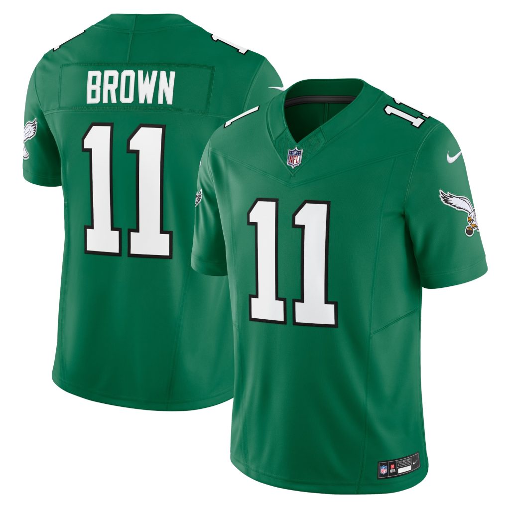 A.J. Brown Philadelphia Eagles Nike Vapor F.U.S.E. Limited Jersey - Kelly Green