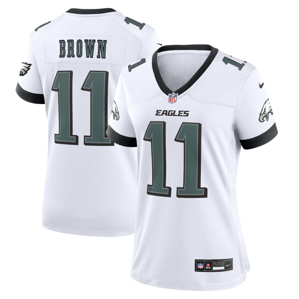 A.J. Brown Philadelphia Eagles Nike Game Jersey - White