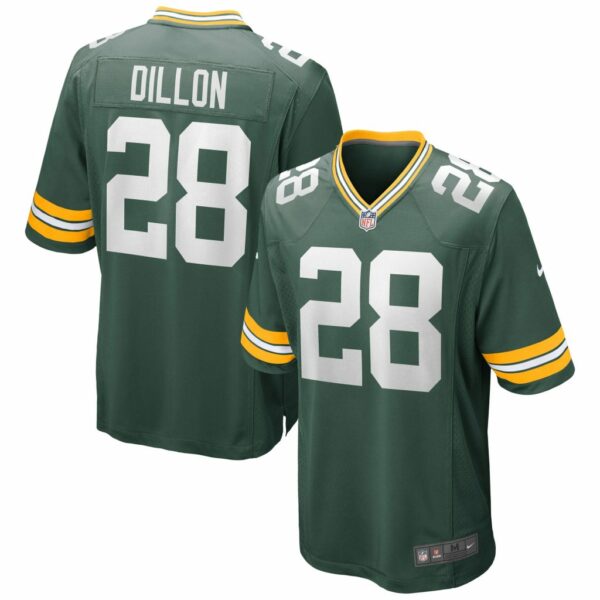 Men's Green Bay Packers AJ Dillon Nike Green Game Jersey
