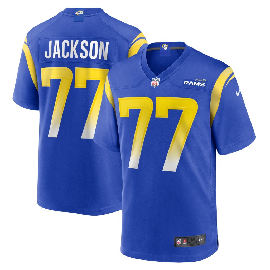 Men's Los Angeles Rams AJ Jackson Nike Royal Game Player Jersey