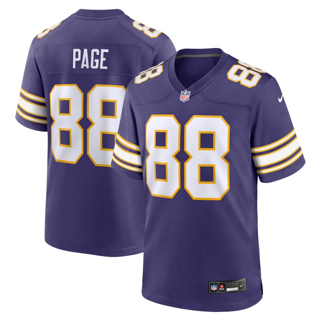Men's Minnesota Vikings Alan Page Nike Purple Classic Retired Player Jersey