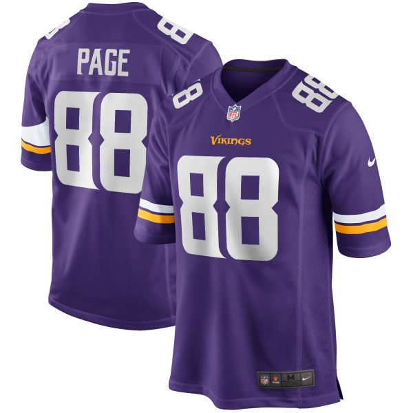 Men's Minnesota Vikings Alan Page Nike Purple Game Retired Player Jersey