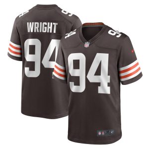Men's Cleveland Browns Alex Wright Nike Brown Game Player Jersey