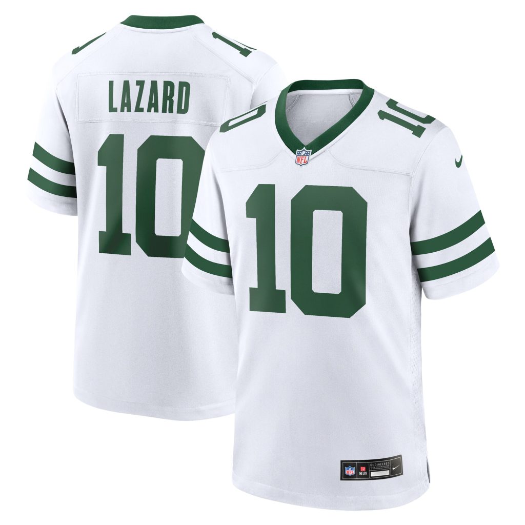 Allen Lazard New York Jets Nike Legacy Player Game Jersey - White