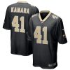 Men's New Orleans Saints Alvin Kamara Nike Black Game Jersey