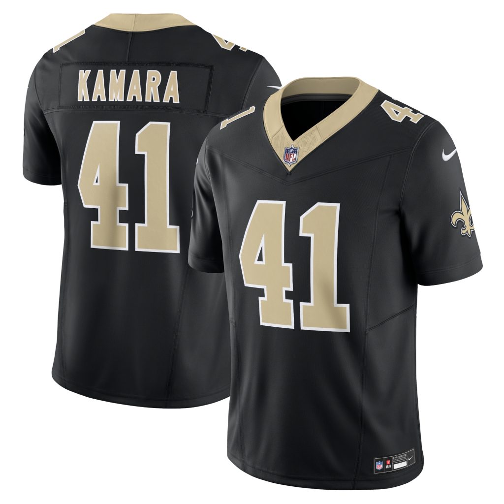 Men's New Orleans Saints Alvin Kamara Nike Black Vapor F.U.S.E. Limited Jersey