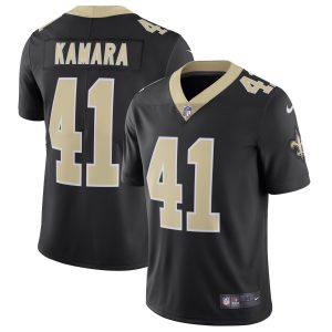 Men's New Orleans Saints Alvin Kamara Nike Black Vapor Untouchable Limited Jersey