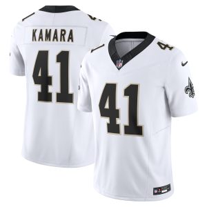 Men's New Orleans Saints Alvin Kamara Nike White Vapor F.U.S.E. Limited Jersey