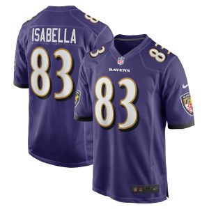 Men's Baltimore Ravens Andy Isabella Nike Purple Home Game Player Jersey