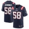 Men's New England Patriots Anfernee Jennings Nike Navy Team Game Jersey