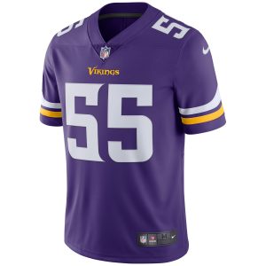 Men's Nike Anthony Barr Purple Minnesota Vikings Vapor Untouchable Limited Player Jersey