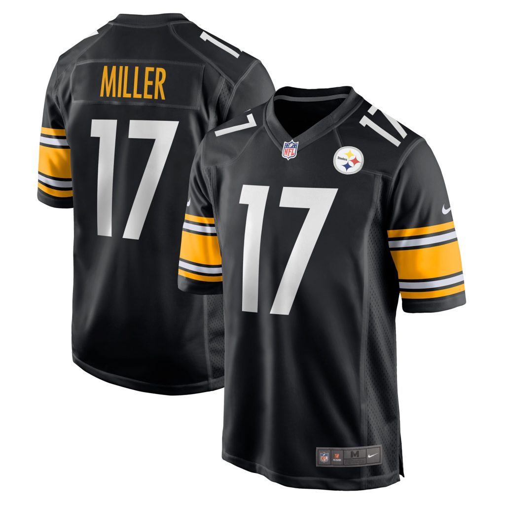Men's Pittsburgh Steelers Anthony Miller Nike Black Game Jersey