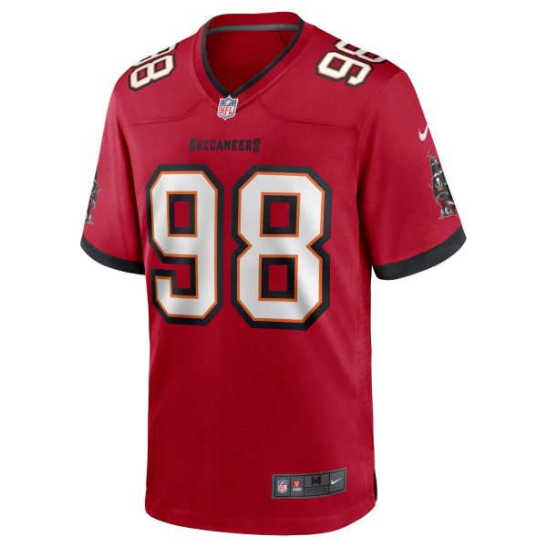 Men's Tampa Bay Buccaneers Anthony Nelson Nike Red Game Jersey