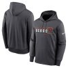Men's Chicago Bears Nike Anthracite Prime Logo Name Split Pullover Hoodie