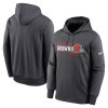 Men's Cleveland Browns Nike Anthracite Prime Logo Name Split Pullover Hoodie