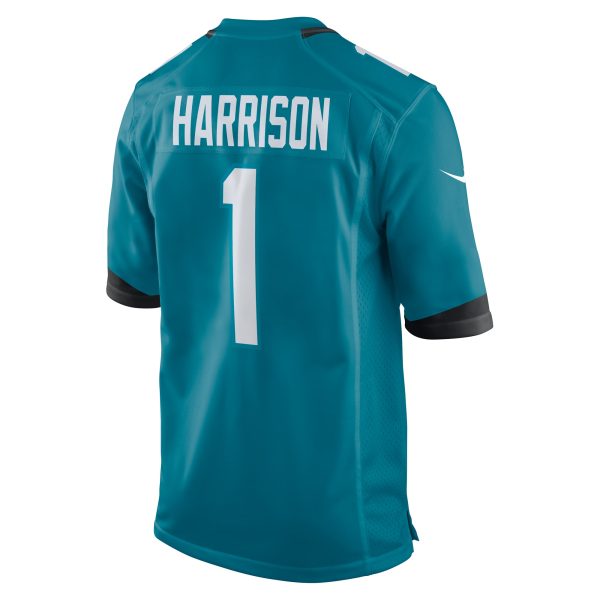 Men's Jacksonville Jaguars Anton Harrison Nike Teal 2023 NFL Draft First Round Pick Game Jersey