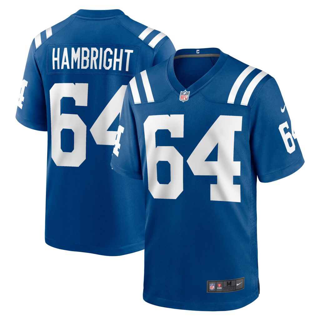 Men's Indianapolis Colts Arlington Hambright Nike Royal Game Player Jersey