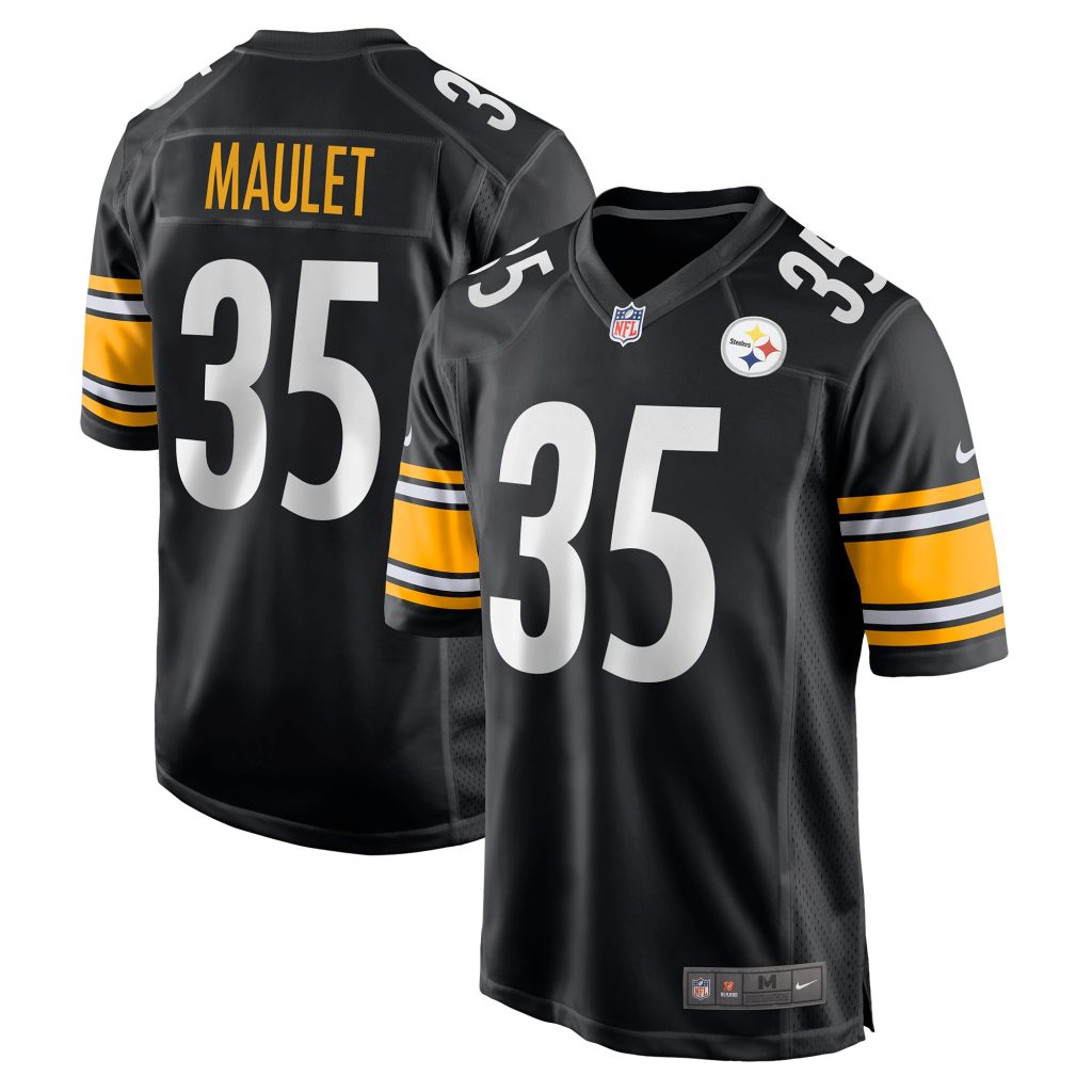 Men's Pittsburgh Steelers Arthur Maulet Nike Black Game Jersey