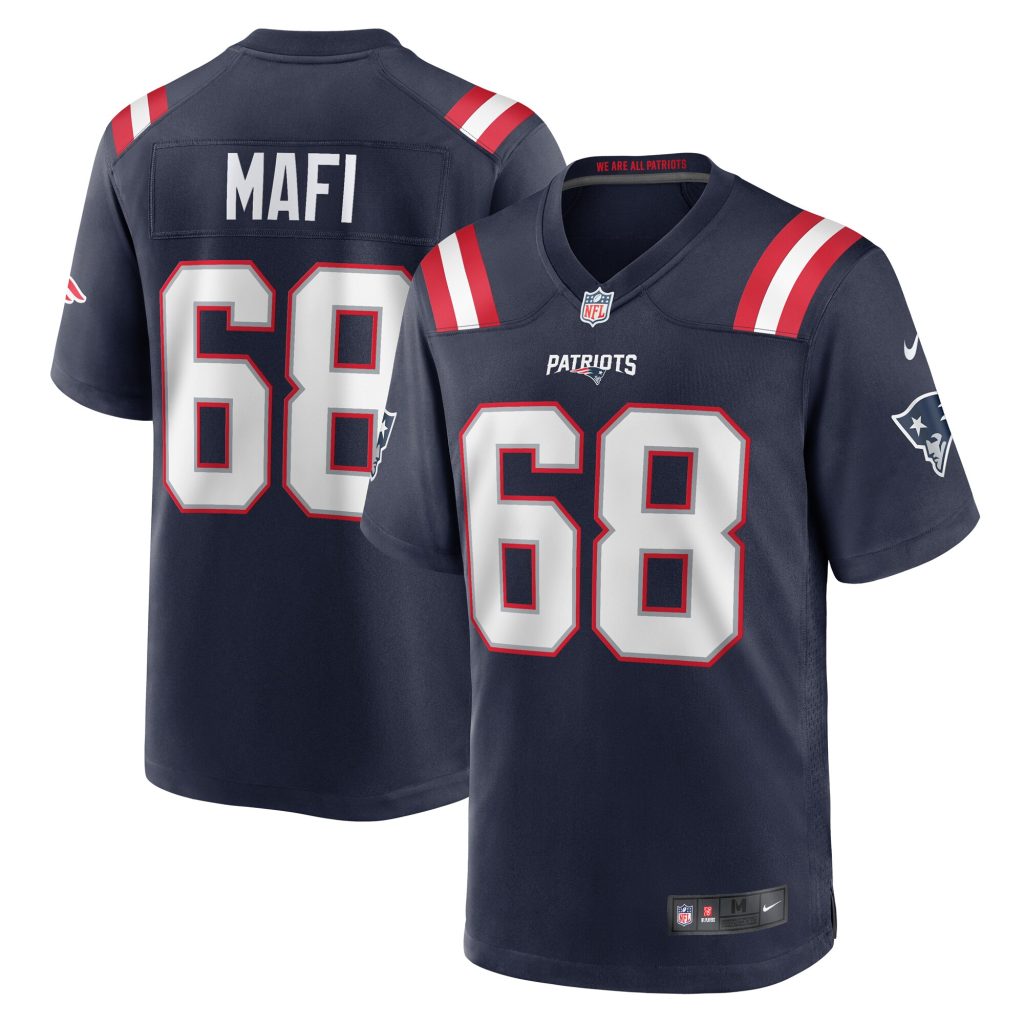 Atonio Mafi New England Patriots Nike Team Game Jersey -  Navy