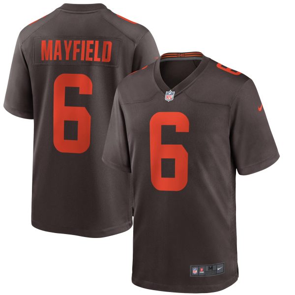Men's Nike Baker Mayfield Brown Cleveland Browns Alternate Game Jersey