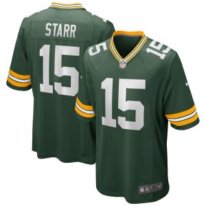 Men's Green Bay Packers Bart Starr Nike Green Game Retired Player Jersey