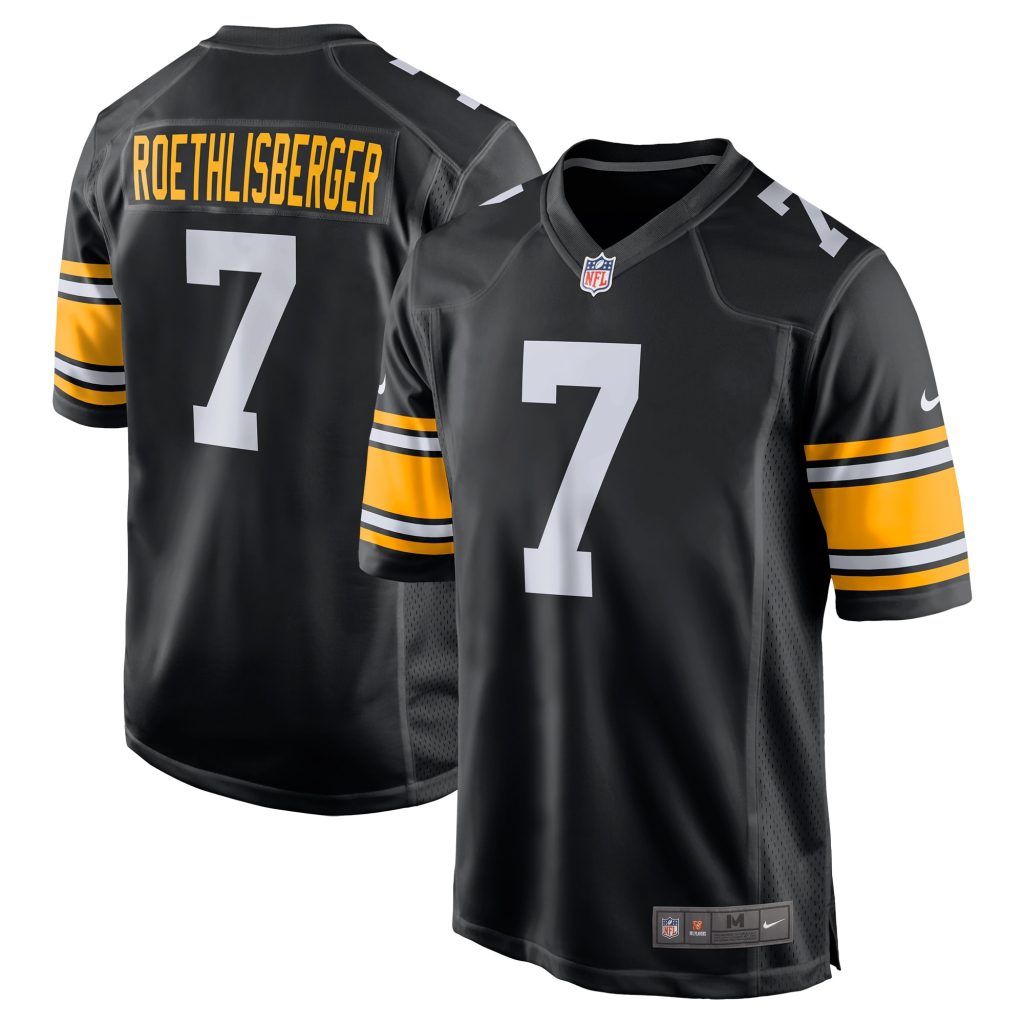 Men's Nike Ben Roethlisberger Black Pittsburgh Steelers Alternate Game Jersey