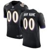 Men's Baltimore Ravens Nike Black Speed Machine Elite Custom Jersey